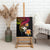 Polynesia Hawaii Turtle Day Canvas Wall Art Hibiscus and Kanaka Maoli