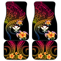 Polynesia Hawaii Turtle Day Car Mats Hibiscus and Kanaka Maoli