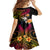 Polynesia Hawaii Turtle Day Family Matching Off Shoulder Maxi Dress and Hawaiian Shirt Hibiscus and Kanaka Maoli