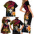 Polynesia Hawaii Turtle Day Family Matching Short Sleeve Bodycon Dress and Hawaiian Shirt Hibiscus and Kanaka Maoli