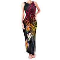 Polynesia Hawaii Turtle Day Family Matching Tank Maxi Dress and Hawaiian Shirt Hibiscus and Kanaka Maoli