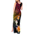 Polynesia Hawaii Turtle Day Tank Maxi Dress Hibiscus and Kanaka Maoli