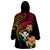 Polynesia Hawaii Turtle Day Wearable Blanket Hoodie Hibiscus and Kanaka Maoli