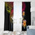 Polynesia Hawaii Turtle Day Window Curtain Hibiscus and Kanaka Maoli