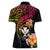 Polynesia Hawaii Turtle Day Women Polo Shirt Hibiscus and Kanaka Maoli