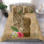 Hawaii Kanaloa Tiki Bedding Set Polynesian Tattoo and Tapa Pattern