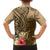 Hawaii Kanaloa Tiki Family Matching Off Shoulder Short Dress and Hawaiian Shirt Polynesian Tattoo and Tapa Pattern