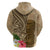 Hawaii Kanaloa Tiki Hoodie Polynesian Tattoo and Tapa Pattern