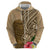 Hawaii Kanaloa Tiki Hoodie Polynesian Tattoo and Tapa Pattern