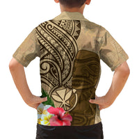 Hawaii Kanaloa Tiki Kid Hawaiian Shirt Polynesian Tattoo and Tapa Pattern LT03 - Polynesian Pride