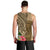 Hawaii Kanaloa Tiki Men Tank Top Polynesian Tattoo and Tapa Pattern