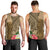 Hawaii Kanaloa Tiki Men Tank Top Polynesian Tattoo and Tapa Pattern