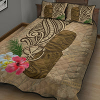 Hawaii Kanaloa Tiki Quilt Bed Set Polynesian Tattoo and Tapa Pattern LT03 - Polynesian Pride