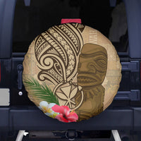 Hawaii Kanaloa Tiki Spare Tire Cover Polynesian Tattoo and Tapa Pattern LT03 - Polynesian Pride