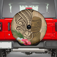 Hawaii Kanaloa Tiki Spare Tire Cover Polynesian Tattoo and Tapa Pattern LT03 - Polynesian Pride