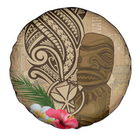 Hawaii Kanaloa Tiki Spare Tire Cover Polynesian Tattoo and Tapa Pattern LT03 - Polynesian Pride