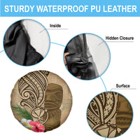 Hawaii Kanaloa Tiki Spare Tire Cover Polynesian Tattoo and Tapa Pattern LT03 - Polynesian Pride