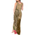 Hawaii Kanaloa Tiki Tank Maxi Dress Polynesian Tattoo and Tapa Pattern