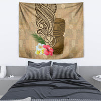 Hawaii Kanaloa Tiki Tapestry Polynesian Tattoo and Tapa Pattern LT03 - Polynesian Pride