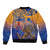 Hawaiki Nui Va'a Solo French Polynesia Bomber Jacket Sunset Color