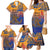 Hawaiki Nui Va'a Solo French Polynesia Family Matching Mermaid Dress and Hawaiian Shirt Sunset Color