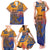 Hawaiki Nui Va'a Solo French Polynesia Family Matching Tank Maxi Dress and Hawaiian Shirt Sunset Color