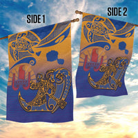 Hawaiki Nui Va'a Solo French Polynesia Garden Flag Sunset Color LT03 - Polynesian Pride