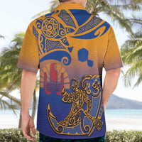 Hawaiki Nui Va'a Solo French Polynesia Hawaiian Shirt Sunset Color LT03 - Polynesian Pride