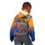 Hawaiki Nui Va'a Solo French Polynesia Kid Hoodie Sunset Color