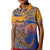 Hawaiki Nui Va'a Solo French Polynesia Kid Polo Shirt Sunset Color