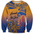 Hawaiki Nui Va'a Solo French Polynesia Sweatshirt Sunset Color