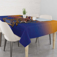 Hawaiki Nui Va'a Solo French Polynesia Tablecloth Sunset Color LT03 - Polynesian Pride