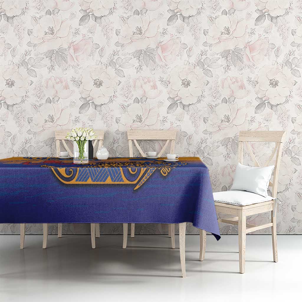 Hawaiki Nui Va'a Solo French Polynesia Tablecloth Sunset Color LT03 - Polynesian Pride