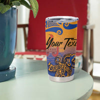 Hawaiki Nui Va'a Solo French Polynesia Tumbler Cup Sunset Color LT03 - Polynesian Pride