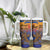 Hawaiki Nui Va'a Solo French Polynesia Tumbler With Handle Sunset Color