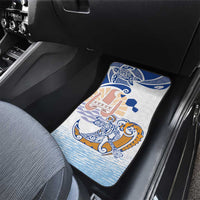 Hawaiki Nui Va'a Solo French Polynesia Car Mats Blue Color LT03 - Polynesian Pride