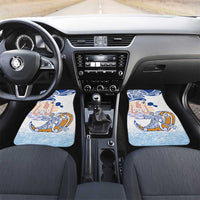 Hawaiki Nui Va'a Solo French Polynesia Car Mats Blue Color LT03 Set 2pcs - Front Blue - Polynesian Pride