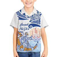 Hawaiki Nui Va'a Solo French Polynesia Hawaiian Shirt Blue Color LT03 - Polynesian Pride