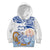 Hawaiki Nui Va'a Solo French Polynesia Kid Hoodie Blue Color