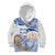 Hawaiki Nui Va'a Solo French Polynesia Kid Hoodie Blue Color