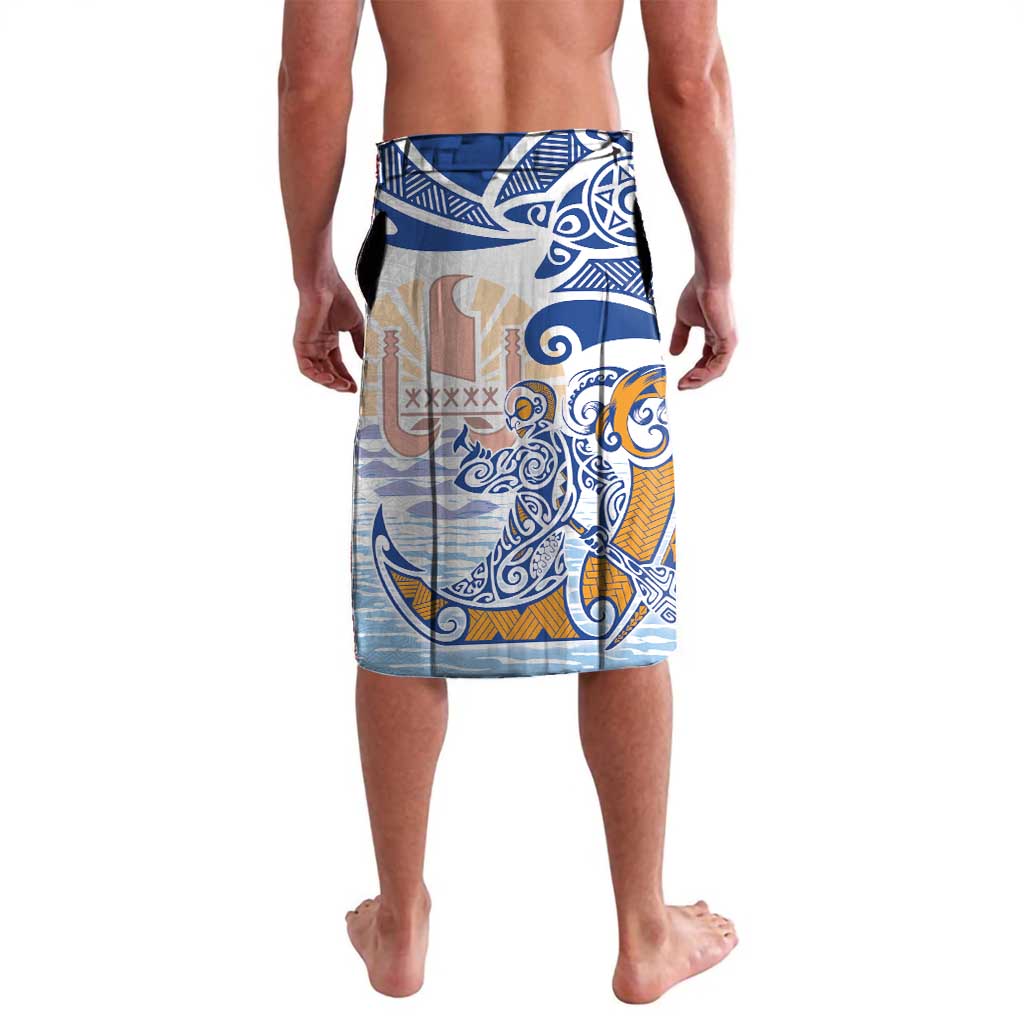Hawaiki Nui Va'a Solo French Polynesia Lavalava Blue Color LT03 - Polynesian Pride