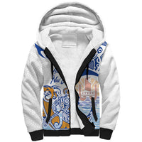 Hawaiki Nui Va'a Solo French Polynesia Sherpa Hoodie Blue Color LT03 Unisex Blue - Polynesian Pride