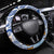 Hawaiki Nui Va'a Solo French Polynesia Steering Wheel Cover Blue Color