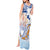 Hawaiki Nui Va'a Solo French Polynesia Tank Maxi Dress Blue Color