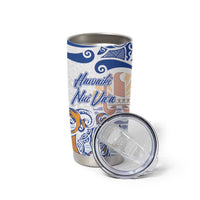 Hawaiki Nui Va'a Solo French Polynesia Tumbler Cup Blue Color LT03 - Polynesian Pride