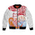 Hawaiki Nui Va'a Solo French Polynesia Bomber Jacket Red Color