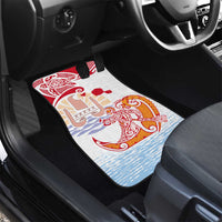 Hawaiki Nui Va'a Solo French Polynesia Car Mats Red Color LT03 - Polynesian Pride
