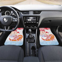 Hawaiki Nui Va'a Solo French Polynesia Car Mats Red Color LT03 Set 2pcs - Front Red - Polynesian Pride