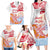 Hawaiki Nui Va'a Solo French Polynesia Family Matching Long Sleeve Bodycon Dress and Hawaiian Shirt Red Color