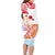 Hawaiki Nui Va'a Solo French Polynesia Family Matching Long Sleeve Bodycon Dress and Hawaiian Shirt Red Color